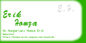 erik homza business card